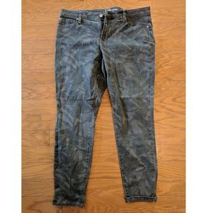 GAP Denim Leggings with Palm Print